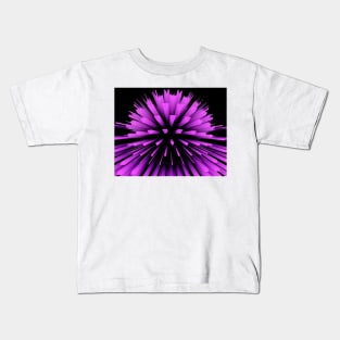 exploding vivid pink 3D sphere Kids T-Shirt